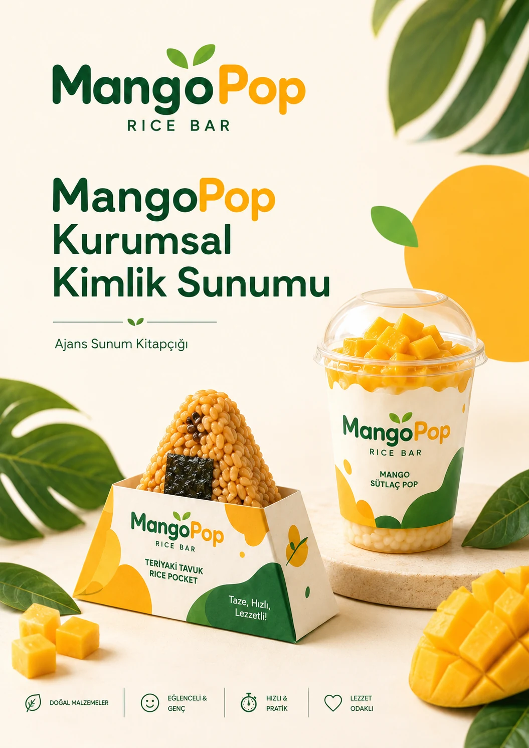 MangoPop kurumsal kimlik sunumu kapak