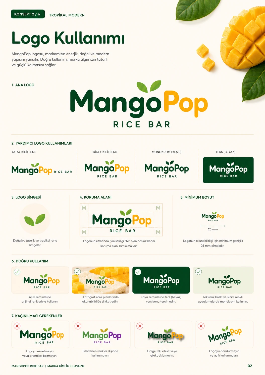 MangoPop logo kullanımı