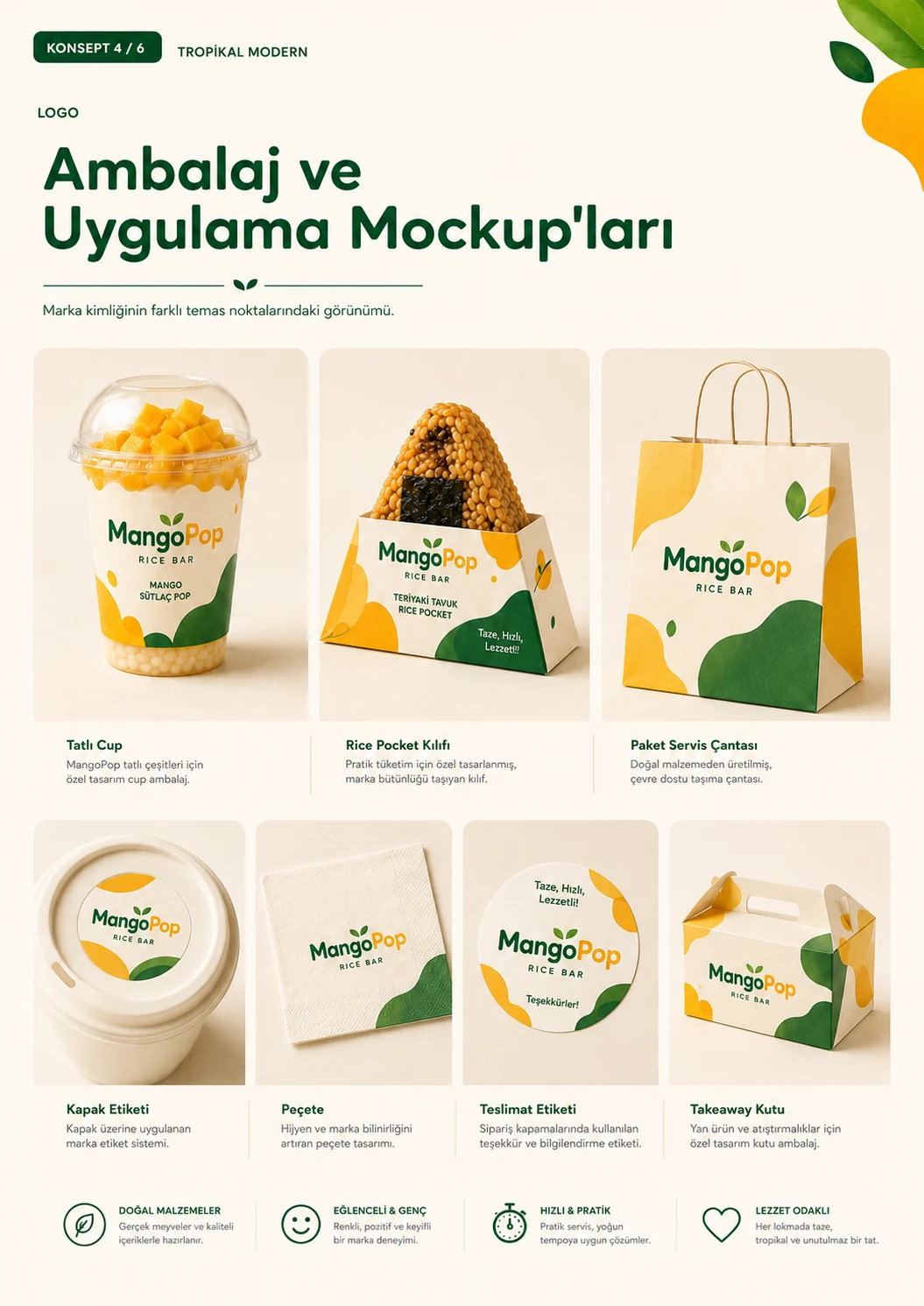MangoPop ambalaj mockup örnekleri